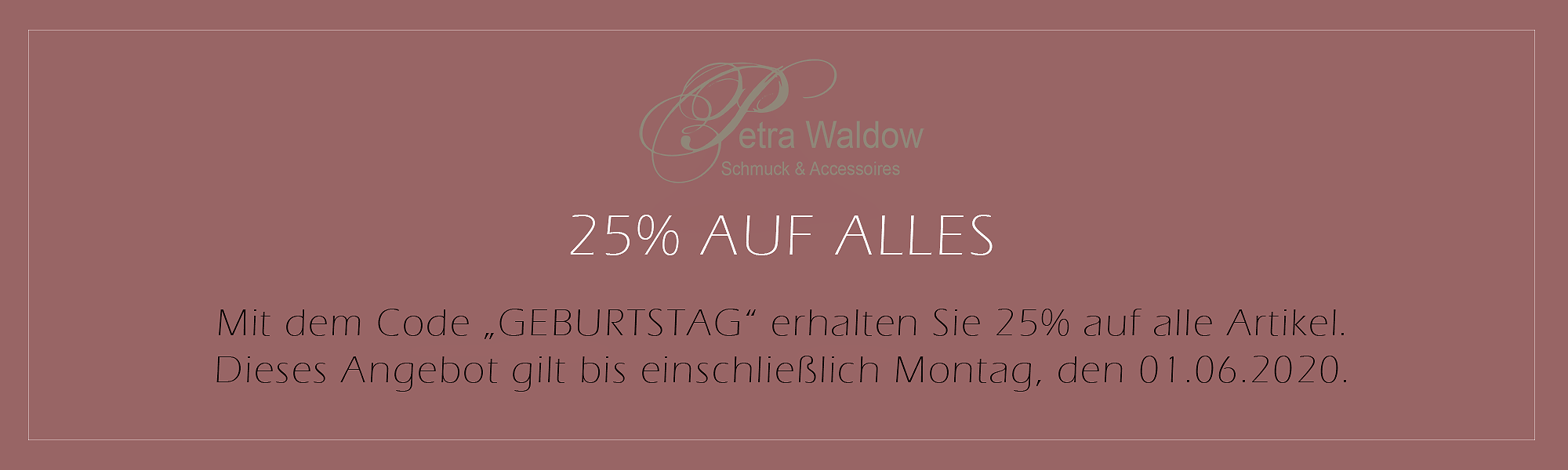 Geburtstagsrabatt