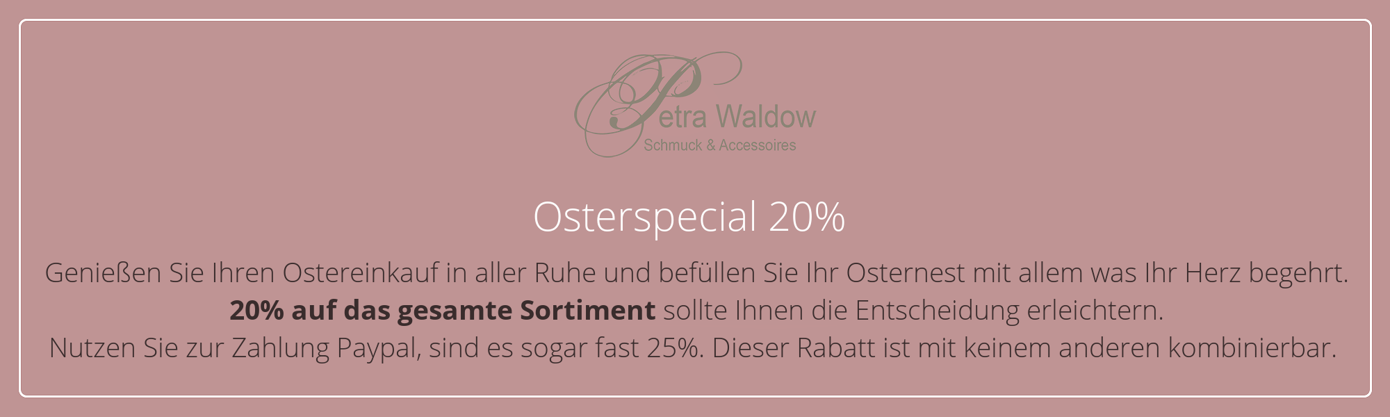 20% Osterspecial